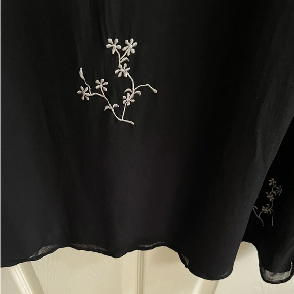 BLACK~VINTAGE~MIDI~FLORAL ACCENT DESIGN~SLEEVELESS~ 10 - Picture 8 of 8